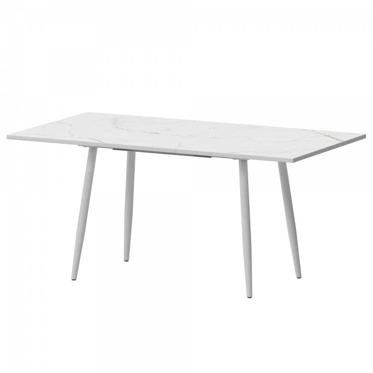 Стол раздвижной Бетта Бетта 1100+300 R20 (Н-3813) Азул/Белый муар 1100x700x750 Обеденные столы в пластике