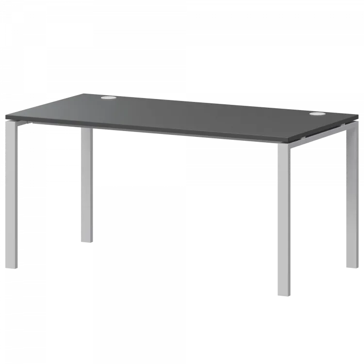 Стол на металлокаркасе АМ-003.60 Антрацит/Белый 1400x600x760 Арго-М