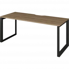 Стол на металлокаркасе НТМП.О-200 Дуб сафари/Антрацит 2000x730x750 Аргентум-МП