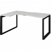 Стол эргономичный левый на металлокаркасе НТМП.О-060.ЛВ Сосна винтер/Антрацит 1600x1000x750 Аргентум-МП