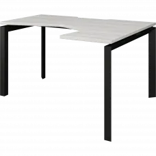 Стол эргономичный правый на металлокаркасе НТМП.П-040.ПР Сосна винтер/Антрацит 1400x1000x750 Аргентум-МП