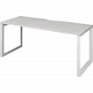 Стол на металлокаркасе НТМП.О-200 Сосна винтер/Белый 2000x730x750 Аргентум-МП