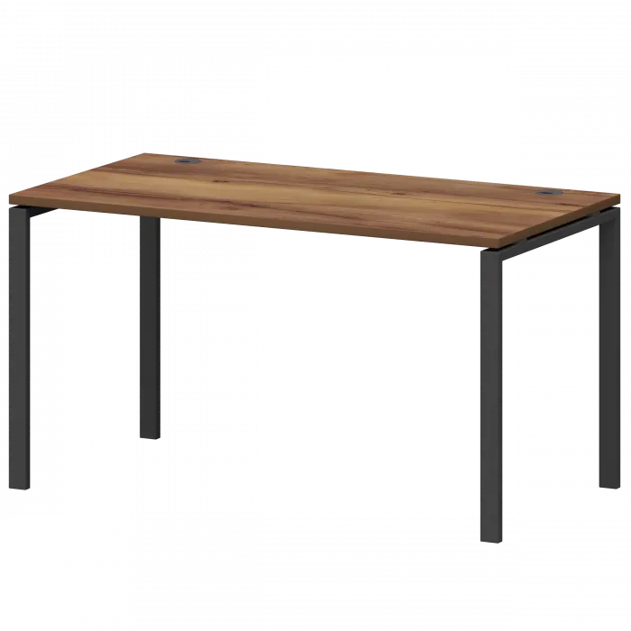 Стол на металлокаркасе СМС25-П-18К.73.Пр25 Таксония/Антрацит 1800x730x750 Смарт