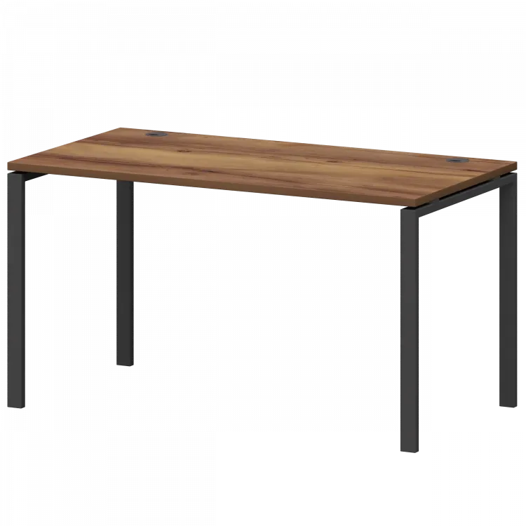 Стол на металлокаркасе СМС25-П-18К.73.Пр25 Таксония/Антрацит 1800x730x750 Смарт