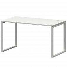 Стол на металлокаркасе СМС25-О-18К.73.Пр25 Белый/Белый 1800x730x750 Смарт