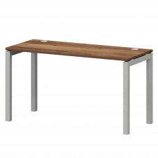 Стол на металлокаркасе СМС25-П-16К.60.Пр50 Таксония/Белый 1600x600x750 Смарт