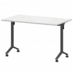 Стол мобильный складной МБ22-120.70 Белый/Антрацит 1200x700x750 Моби