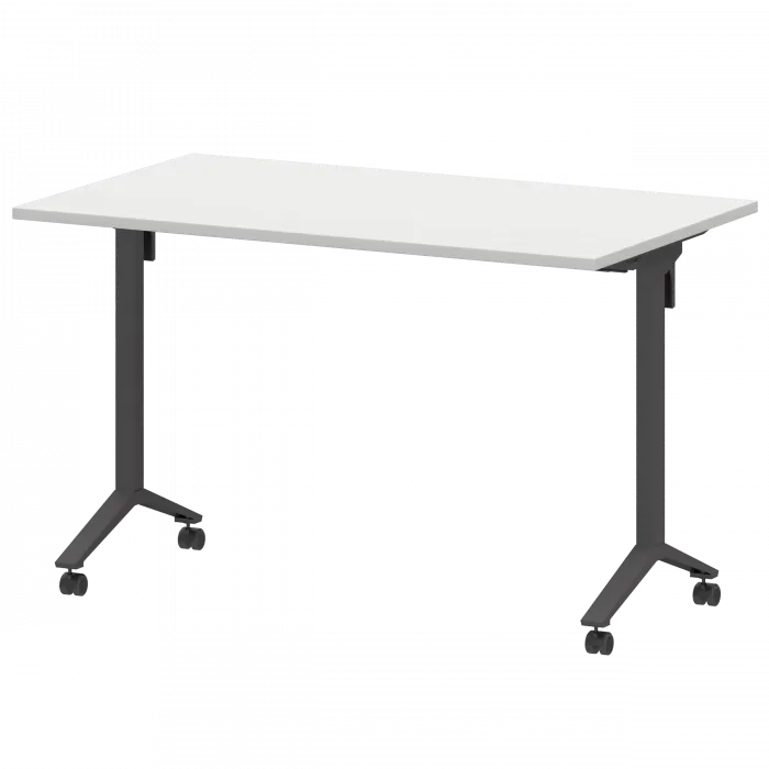 Стол мобильный складной МБ22-120.70 Белый/Антрацит 1200x700x750 Моби