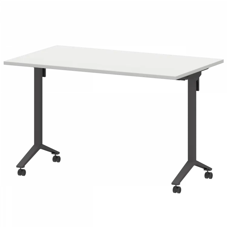 Стол мобильный складной МБ22-120.70 Белый/Антрацит 1200x700x750 Моби