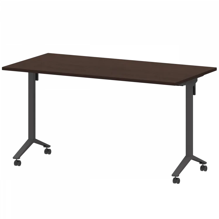 Стол мобильный складной МБ22-140.70 Дуб венге/Антрацит 1400x700x750 Моби