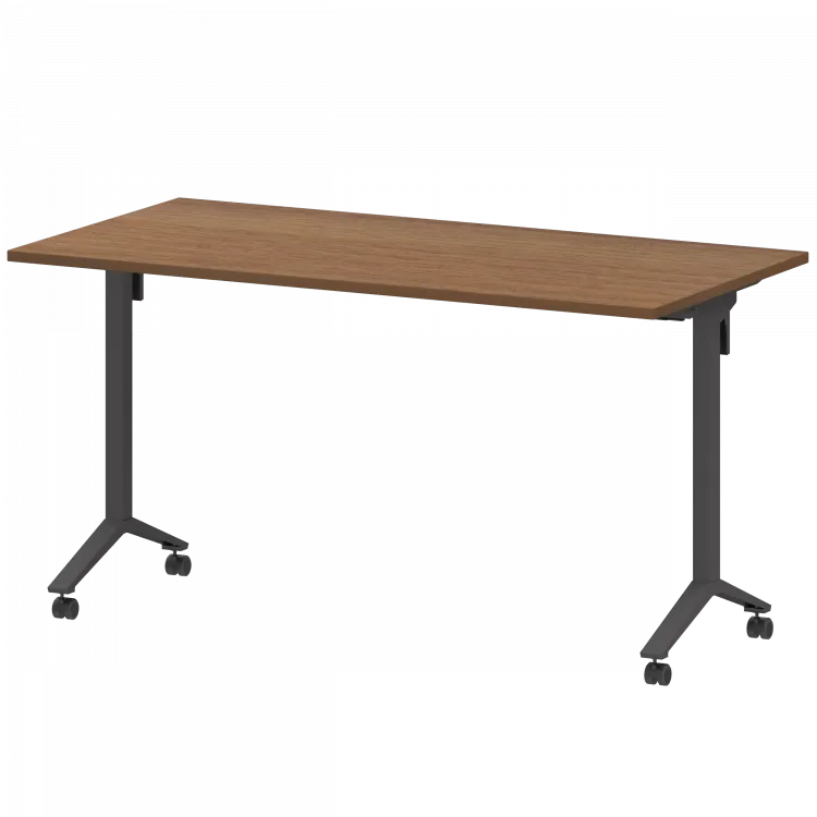 Стол мобильный складной МБ22-140.70 Орех/Антрацит 1400x700x750 Моби