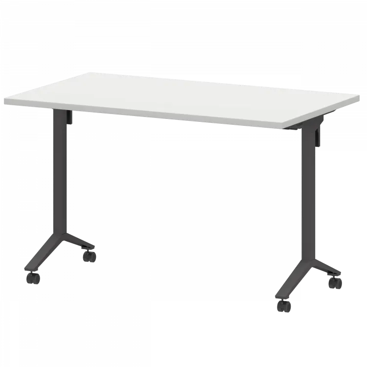 Стол мобильный складной МБ25-120.70 Белый/Антрацит 1200x700x750 Моби