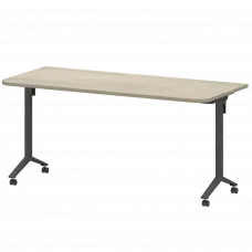 Стол мобильный складной радиусный МБ25-160.70Р Кронберг/Антрацит 1600x700x750 Моби