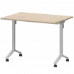 Стол мобильный складной МБ22-100.70 Бук/Белый 1000x700x750 Моби