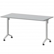 Стол мобильный складной МБ22-140.70 Серый/Белый 1400x700x750 Моби
