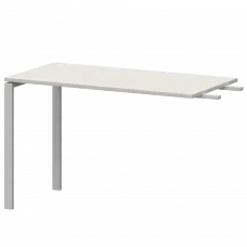Бриф-приставка на металлокаркасе АМ-120.60 Ясень шимо/Белый 1200x600x760 Арго-М
