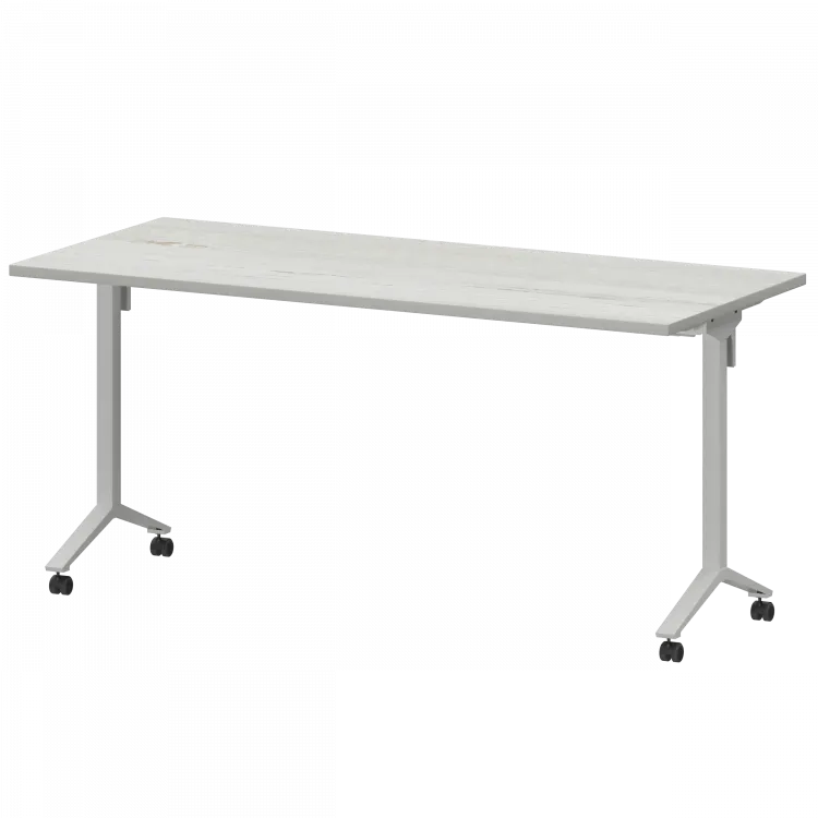 Стол мобильный складной МБ25-160.70 Сосна винтер/Белый 1600x700x750 Моби