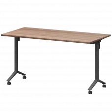 Стол мобильный складной МБ22-140.70 Темный шимо/Антрацит 1400x700x750 Моби