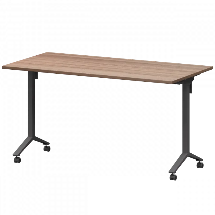 Стол мобильный складной МБ22-140.70 Темный шимо/Антрацит 1400x700x750 Моби