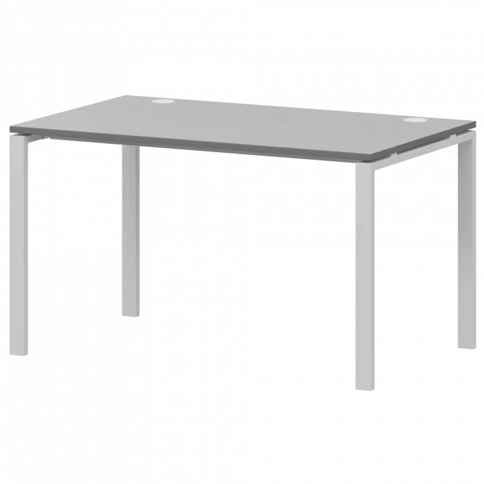 Стол на металлокаркасе АМ-002.60 Серый/Белый 1200x600x760 Арго-М