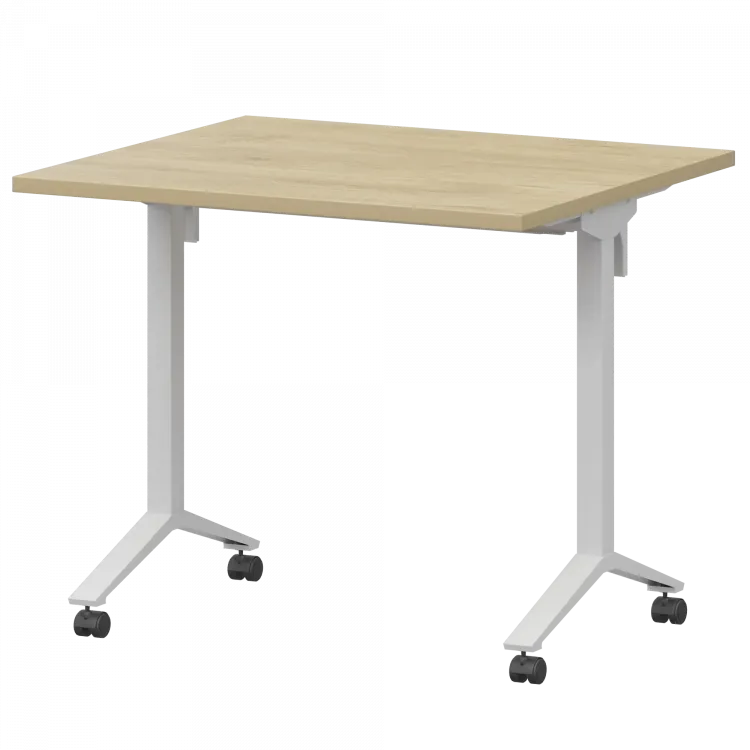 Стол мобильный складной МБ25-80.70 Баттл Рок/Белый 800x700x750 Моби