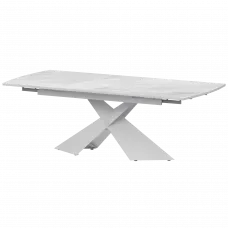 Стол раздвижной Модерн Лавант/Белый муар 1400x800x750 Обеденные столы в пластике