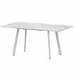 Стол раздвижной Альфа Альфа 1200+300 (Н-3780) Лавант/Белый муар 1200x800x750 Обеденные столы в пластике