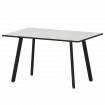 Стол нераздвижной Альфа Альфа 1200 R20 Лофт/Черный муар 1200x800x750 Обеденные столы в пластике