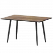 Стол нераздвижной Бетта Бетта 1200 Дуб Самдал/Черный муар 1200x800x750 Обеденные столы в пластике