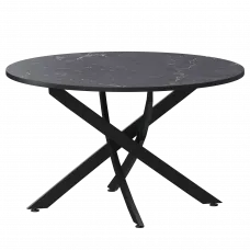 Стол нераздвижной Геометрия Геометрия 900 (Н-3823) Даркстоун/Черный муар 900x900x750 Обеденные столы в пластике