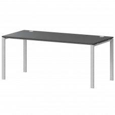 Стол на металлокаркасе АМ-004 Антрацит/Белый 1600x730x760 Арго-М