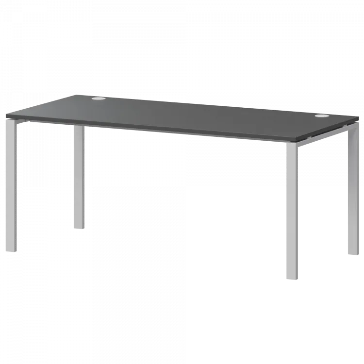 Стол на металлокаркасе АМ-004 Антрацит/Белый 1600x730x760 Арго-М