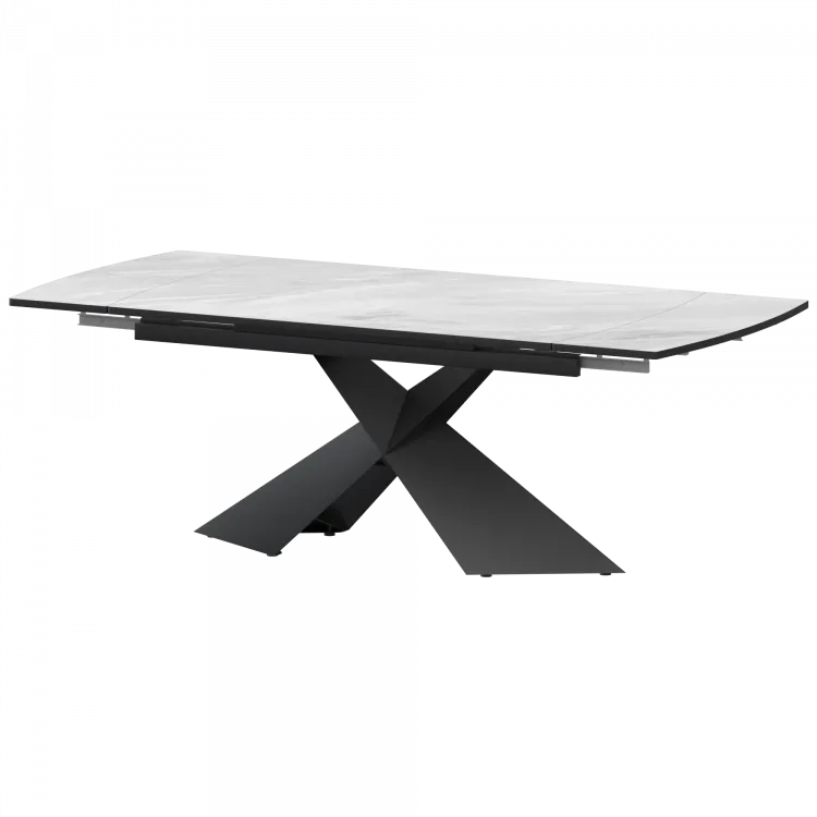 Стол раздвижной Модерн Модерн 1400х800+300 (Н-3832) Лавант/Черный муар 1400x800x750 Обеденные столы в пластике
