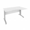 Riva Metal-L Стол криволинейный правый ПЛ.СА-2 (R) Белый/Металл Серый 1400*900*750