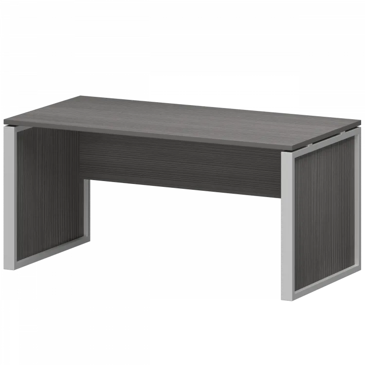 Стол руководителя НТМ-160 Лиственница/Металлик 1600x800x750 Аргентум-М