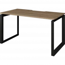 Стол на металлокаркасе НТМП.О-140 Дуб сафари/Антрацит 1400x730x750 Аргентум-МП