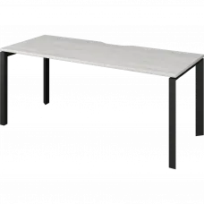 Стол на металлокаркасе НТМП.П-180 Сосна винтер/Антрацит 1800x730x750 Аргентум-МП