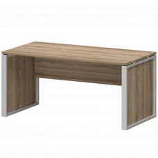 Стол руководителя НТМ-160 Дуб сафари/Металлик 1600x800x750 Аргентум-М