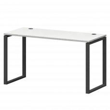 Стол на металлокаркасе СМС25-О-18К.60.Пр25 Белый/Антрацит 1800x600x750 Смарт