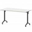 Стол мобильный складной МБ25-140.70 Белый/Антрацит 1400x700x750 Моби
