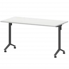 Стол мобильный складной МБ25-140.70 Белый/Антрацит 1400x700x750 Моби