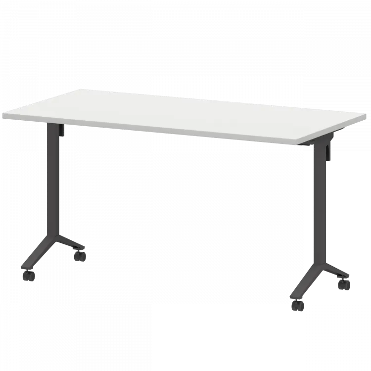 Стол мобильный складной МБ25-140.70 Белый/Антрацит 1400x700x750 Моби