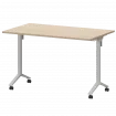Стол мобильный складной МБ22-120.70 Бук/Белый 1200x700x750 Моби