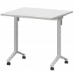 Стол мобильный складной МБ25-80.70 Белый/Белый 800x700x750 Моби
