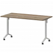Стол мобильный складной МБ25-140.70 Дуб сафари/Белый 1400x700x750 Моби