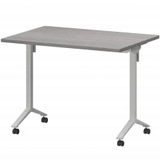 Стол мобильный складной МБ25-100.70 Лиственница/Белый 1000x700x750 Моби