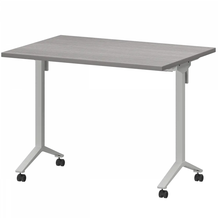 Стол мобильный складной МБ25-100.70 Лиственница/Белый 1000x700x750 Моби