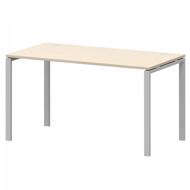 Стол на металлокаркасе АМ-003 Бук/Белый 1400x730x760 Арго-М