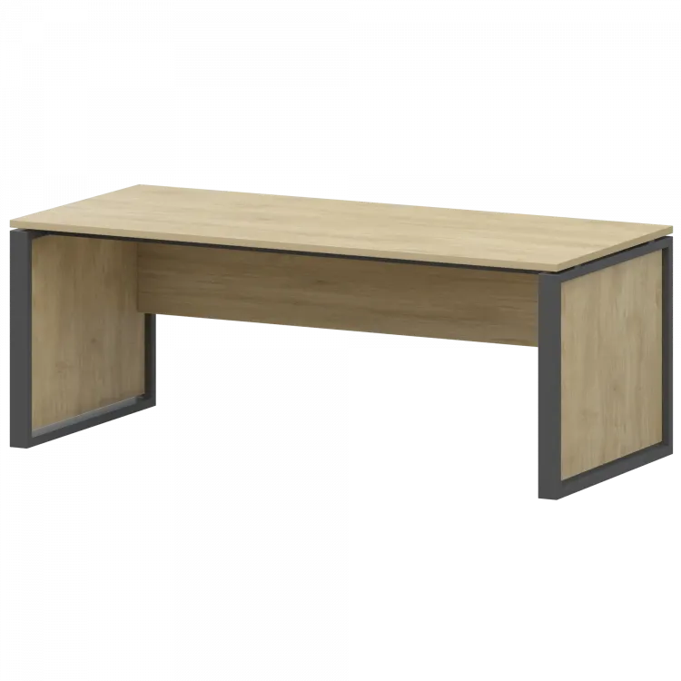 Стол руководителя НТМ-180 Баттл Рок/Антрацит 1800x800x750 Аргентум-М