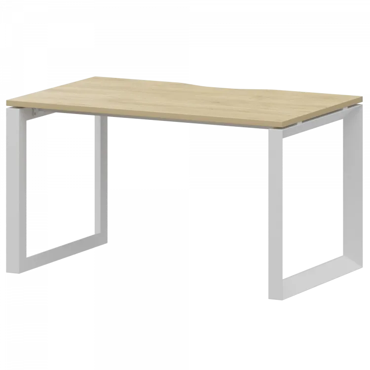 Стол на металлокаркасе НТМП.О-120 Баттл Рок/Белый 1200x730x750 Аргентум-МП